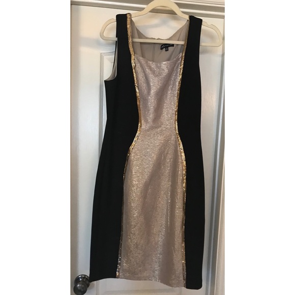 SOLD ⛔️ NWOT Colorblock Sequined Sheath Dress - Picture 3 of 4